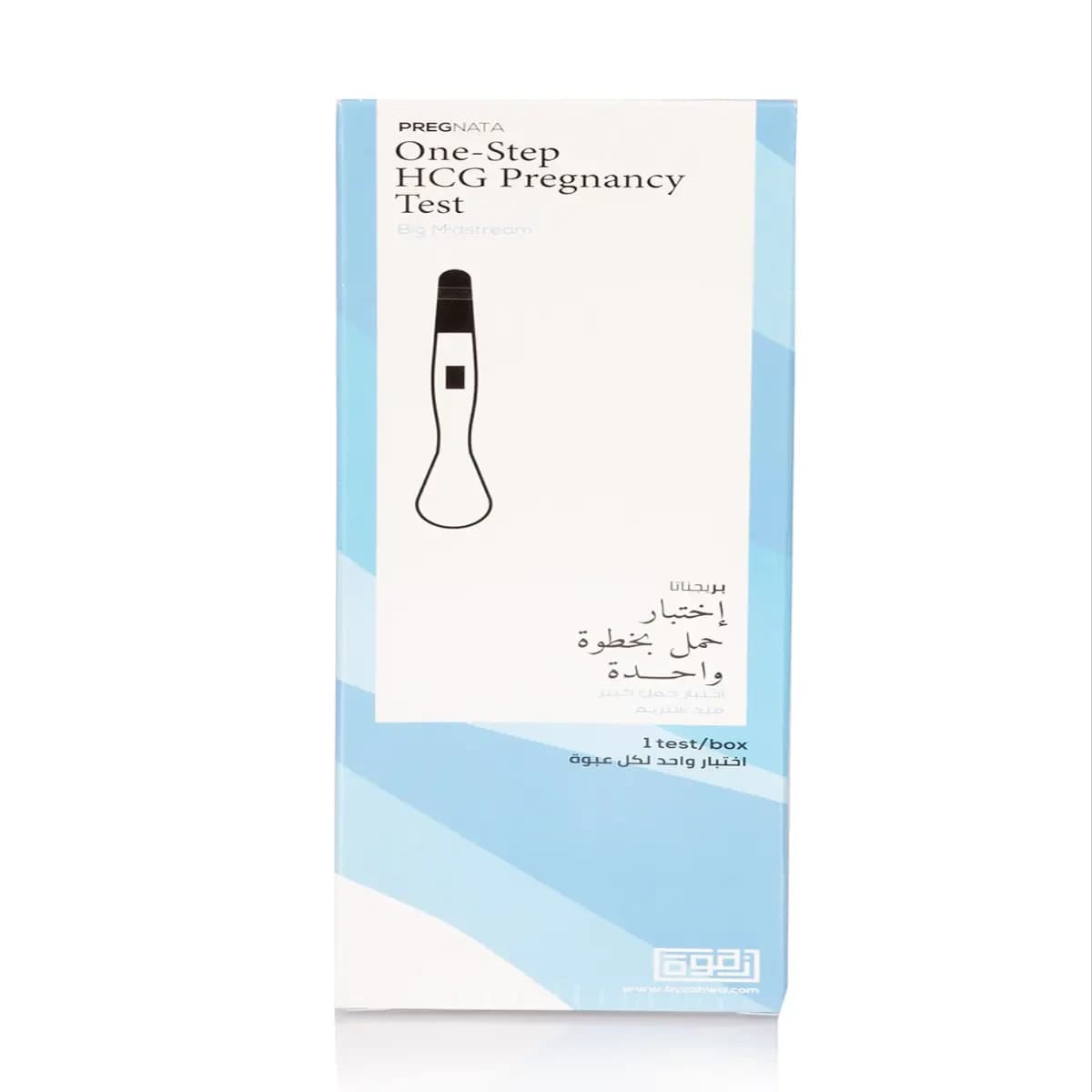 Pregnata, One Step Hcg Pregnancy Test Big Midstream - 1 Pc (Image 1 of 1)