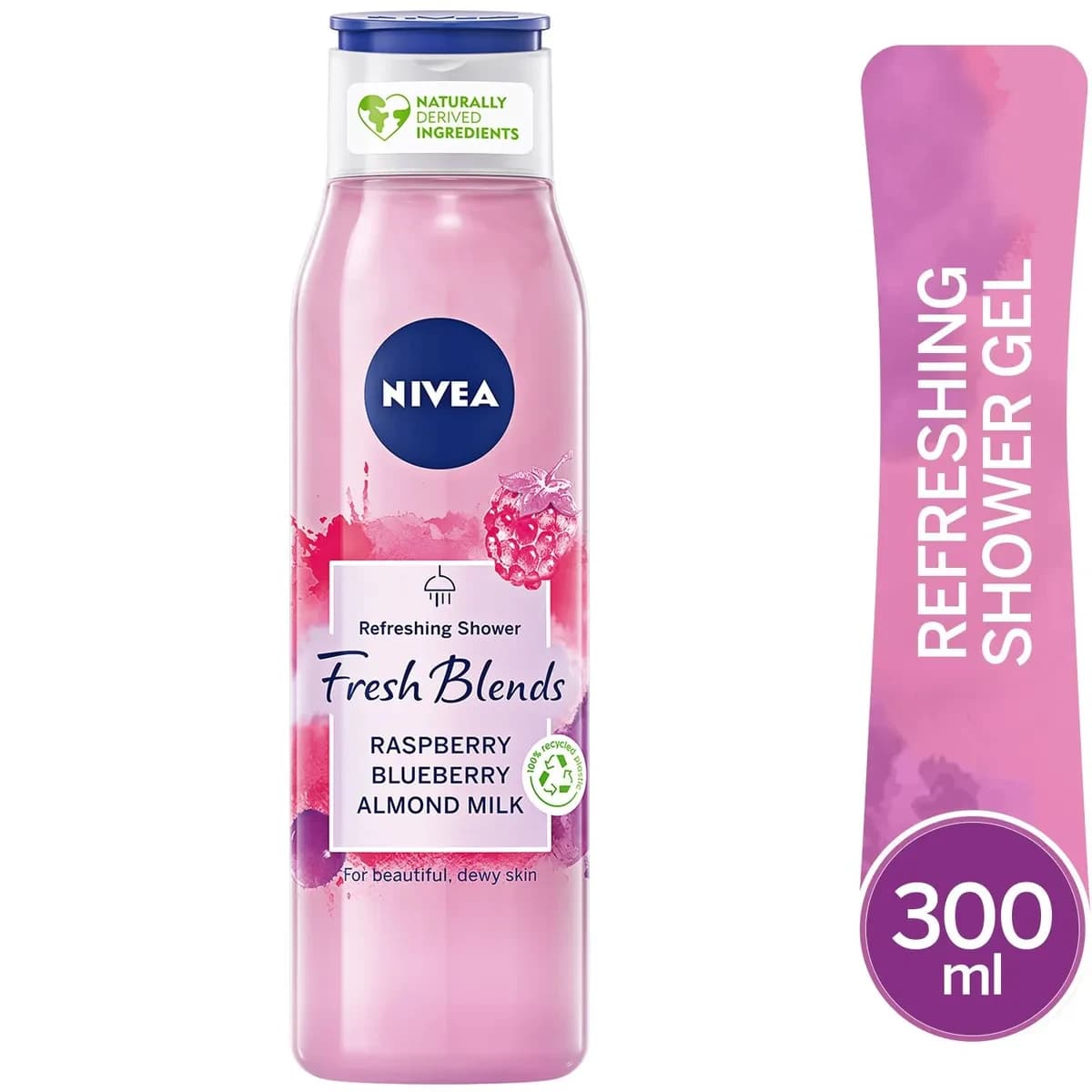 Nivea, Shower Gel Beautiful Dewy Skin Blueberry - 300 Ml (Larawan 1 ng 5)