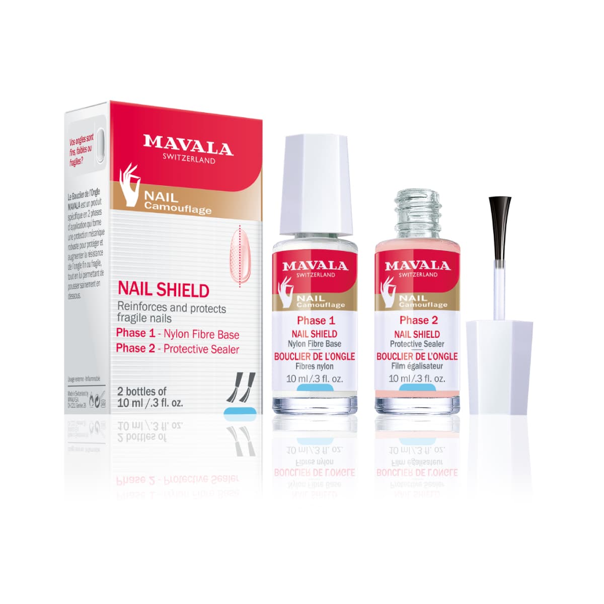 Mavala, Nail Shield Paint, Reinforces Fragile Nails - 2 Bottles (Image 2 of 2)