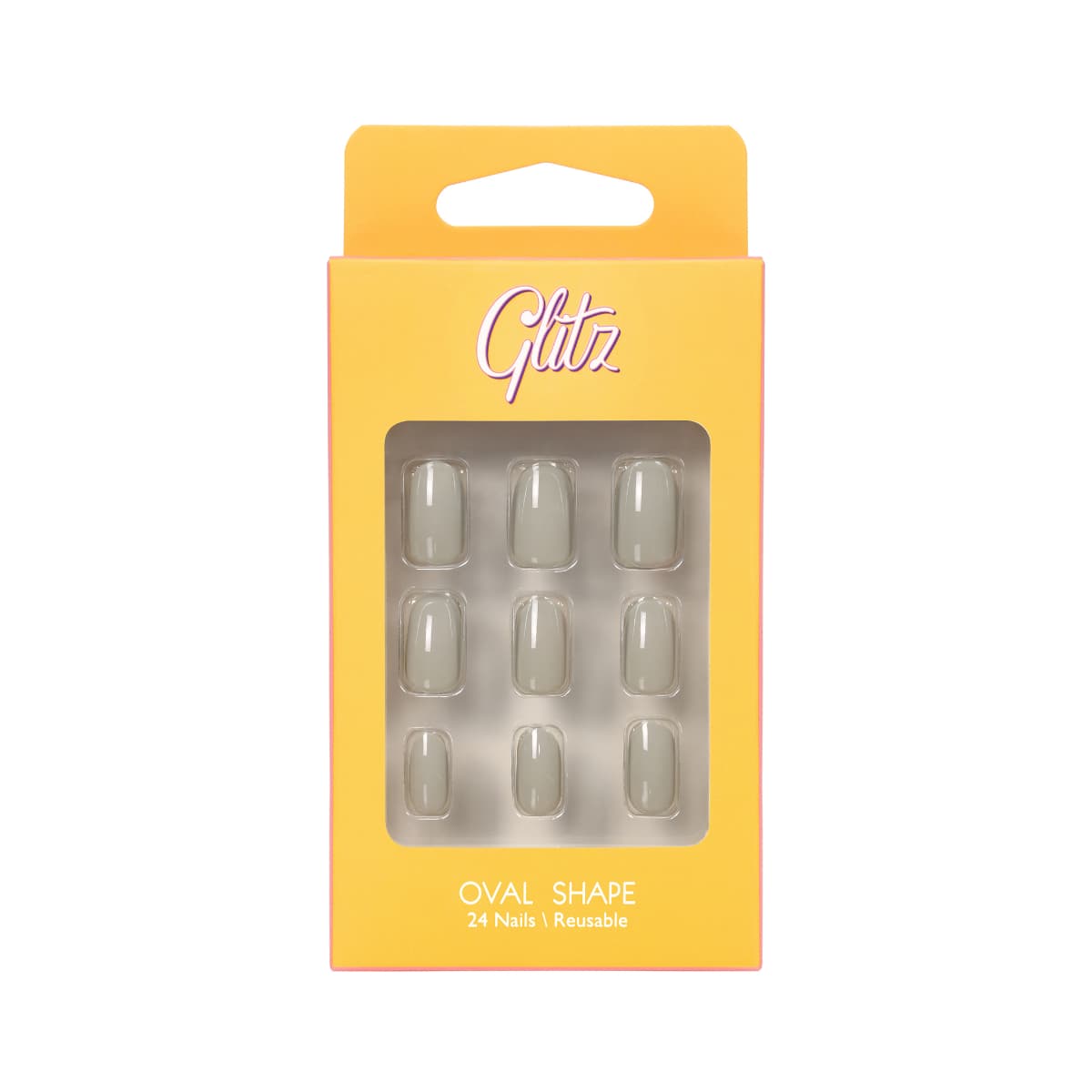 Glitz Reusable Nail 10 Oval Shape - 1 Kit (Image 1 of 1)