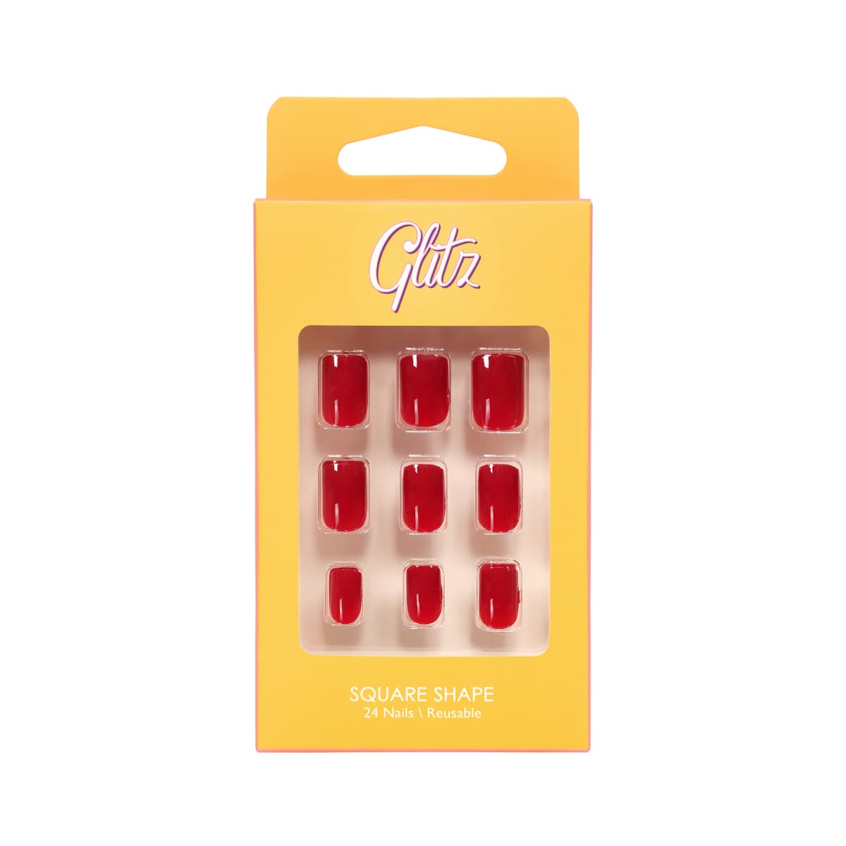 Glitz Reusable Nail 1 Square Shape - 1 Kit (Image 1 of 1)