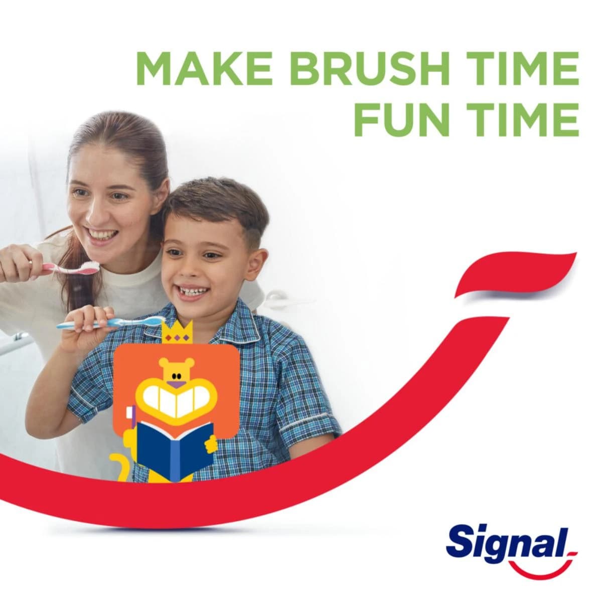 Signal, Toothbrush, Mga Hayop, Para sa Mga Bata Mula 2-6 Taon, Napakalambot - 1 Pc (Larawan 3 ng 4)
