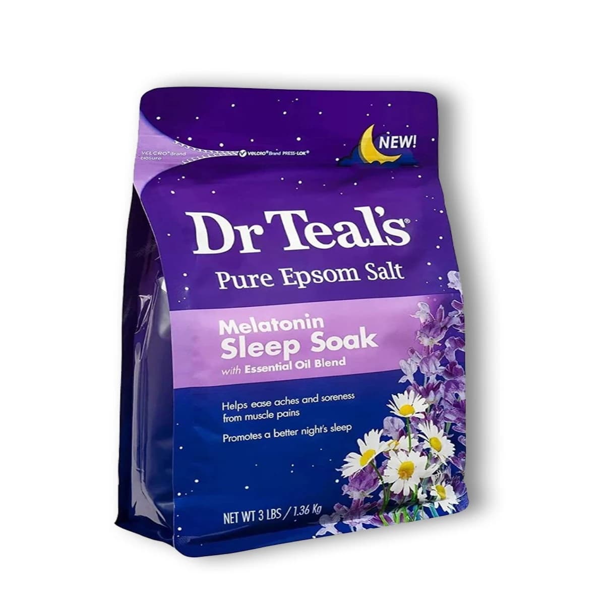 Dr Teals, Bath Salt Sleep Soaking Solution - 1360 Gm (ছবি ১ / ২)