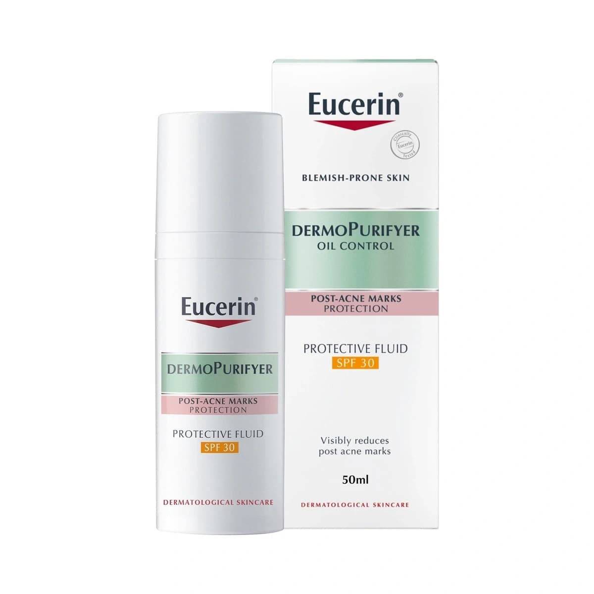 Eucerin, Dermopurifyer, Day Fluid, Post Acne Marks - 50 Ml (Image 1 of 5)