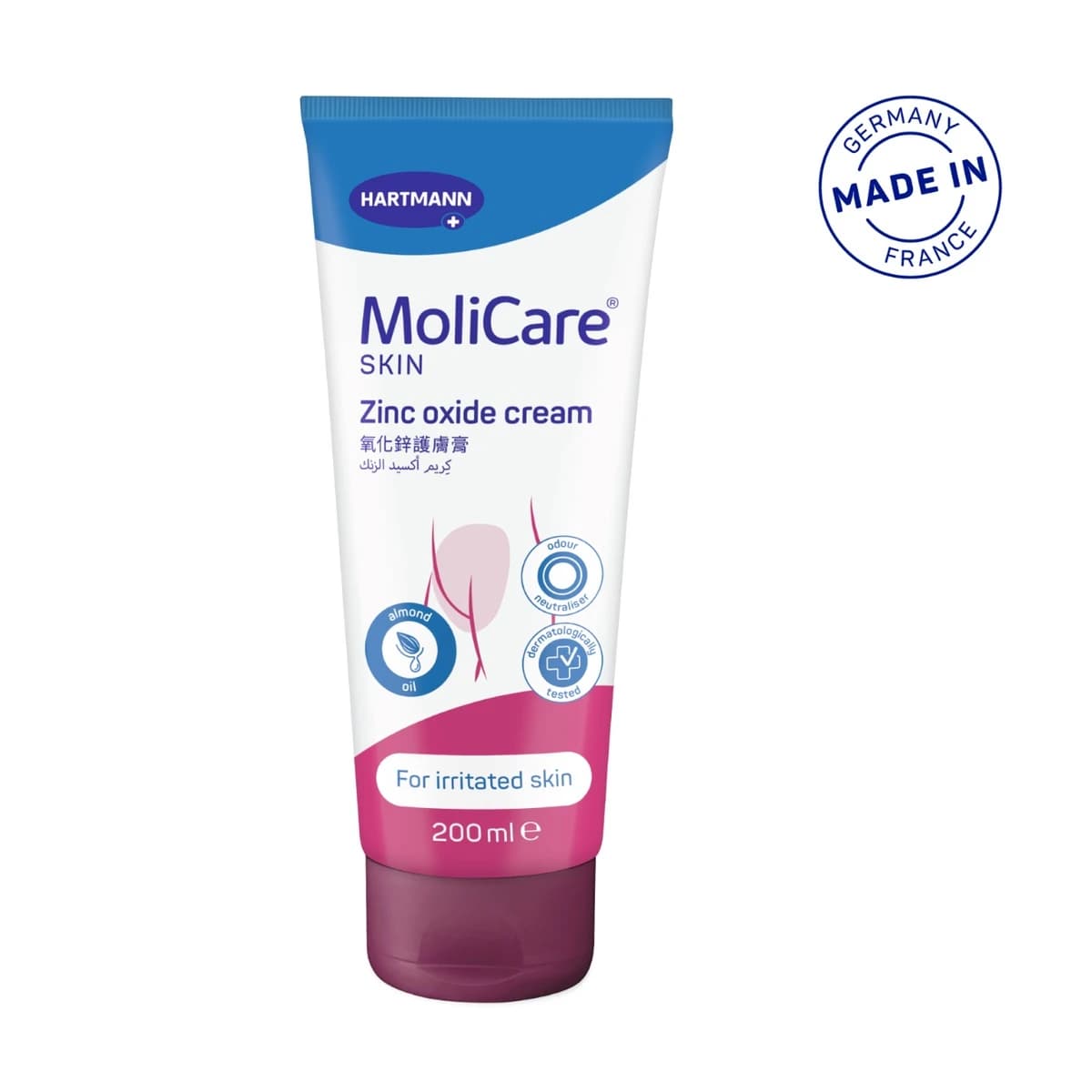 Molicare, Zinc Oxide Cream Protects The Skin - 200 Ml (Larawan 1 ng 5)