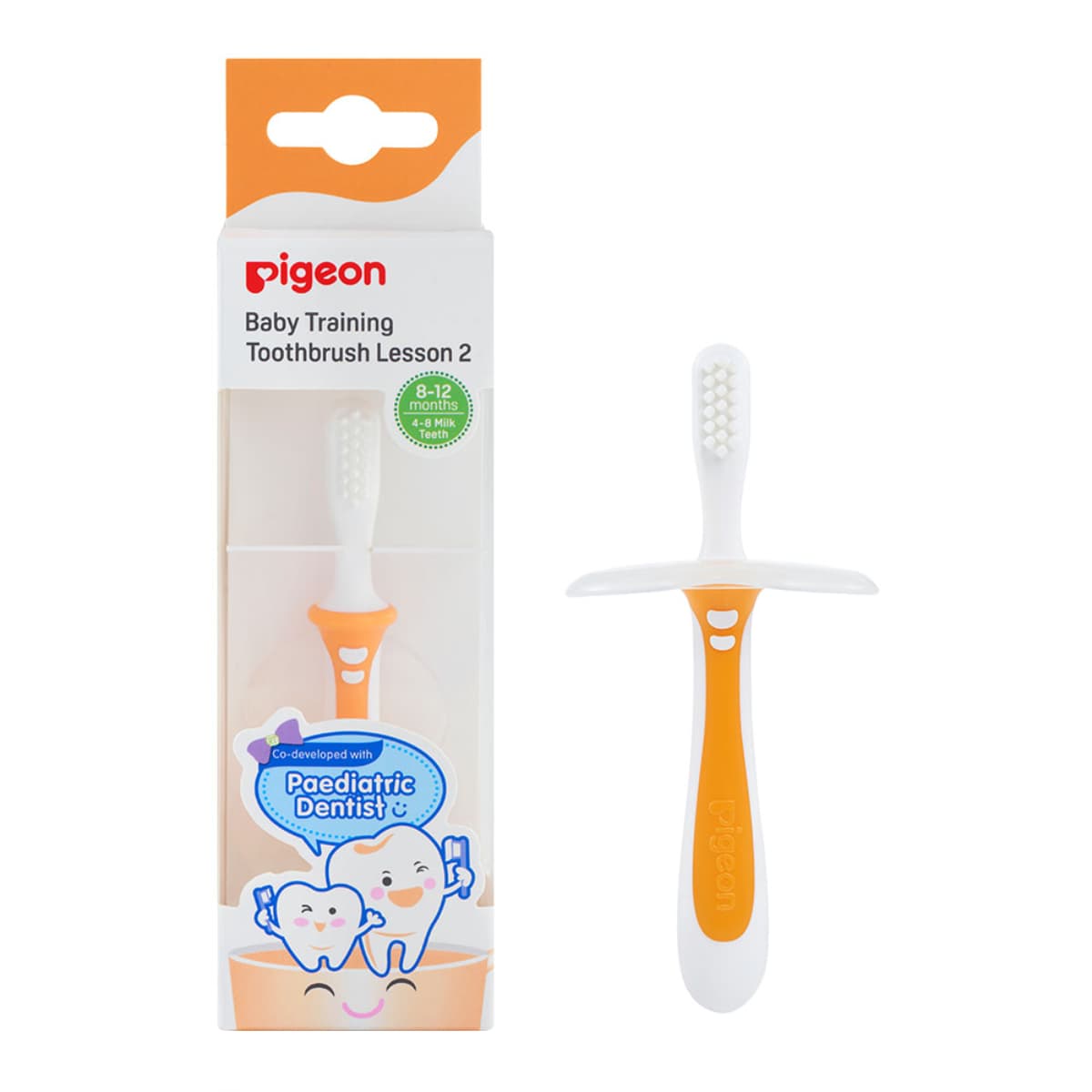 Pigeon, Baby Training Toothbrush Lesson 2 8-12 Months - 1 PC (Larawan 2 ng 2)