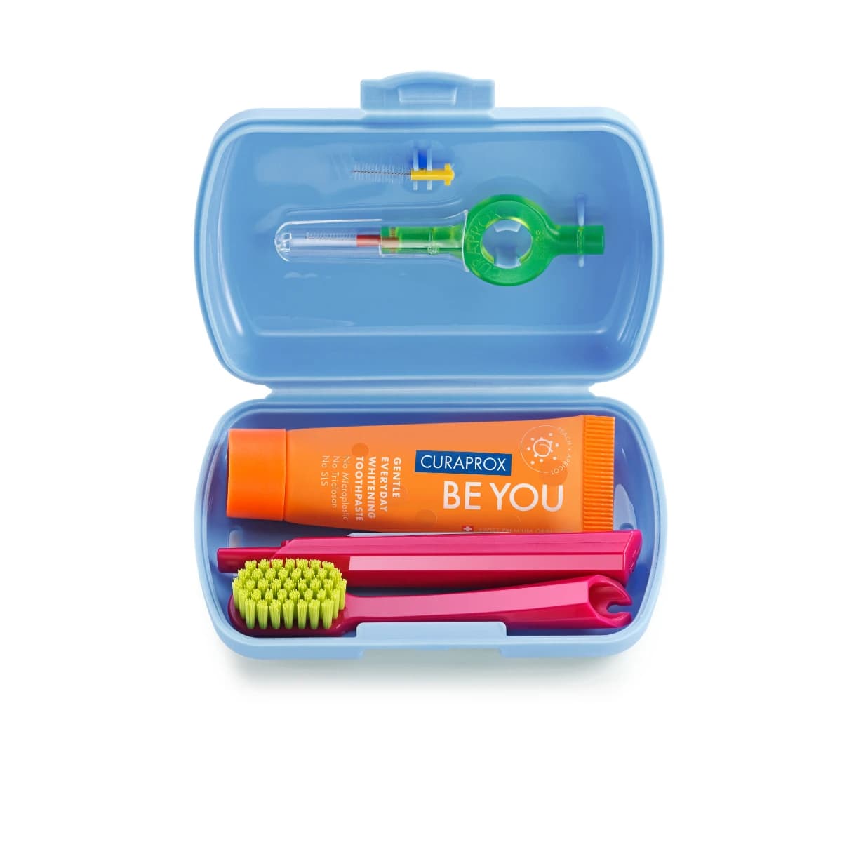 Curaprox, Travel Set, Para sa Dental Care, Blue - 1 Pc (Larawan 2 ng 3)
