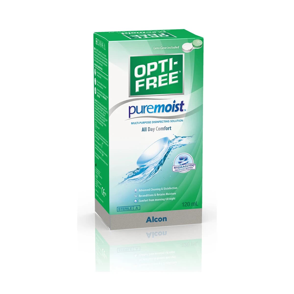 Opti Free, Pure Moist Lenses Solution All Day Comfort - 120 Ml (Image 2 of 2)