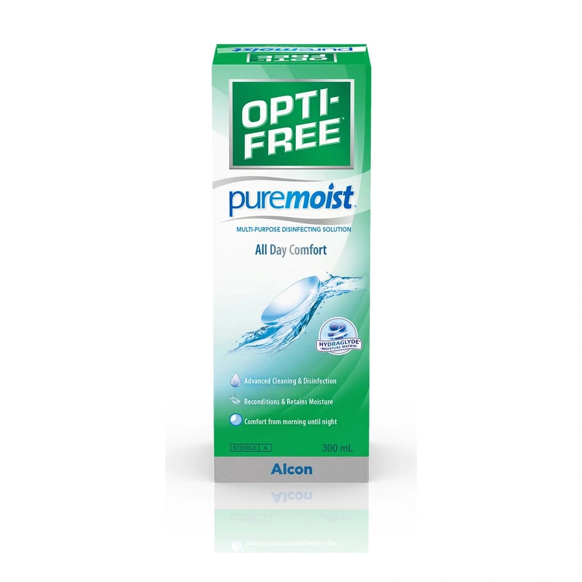 Opti Free, Pure Moist Lenses Solution All Day Comfort - 300 Ml (Image 1 of 2)