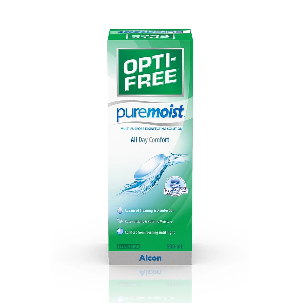 Opti Free, Pure Moist Lenses Solution All Day Comfort - 300 Ml (Image 2 of 2)