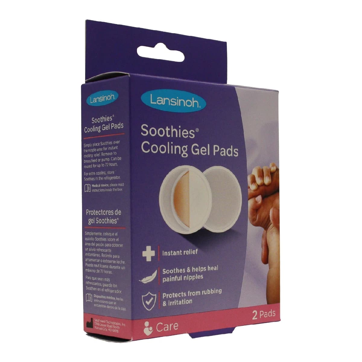 Lansinoh, Gel Pads Instant Relief Helps Heal Painful Nipples - 2 Pc (Image 1 of 2)