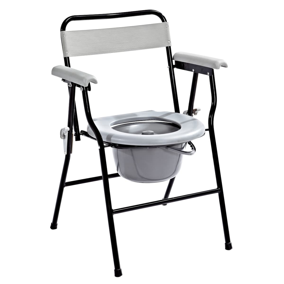 Becmed, Commode Chair, Gray - 1 Pc (Larawan 1 ng 1)