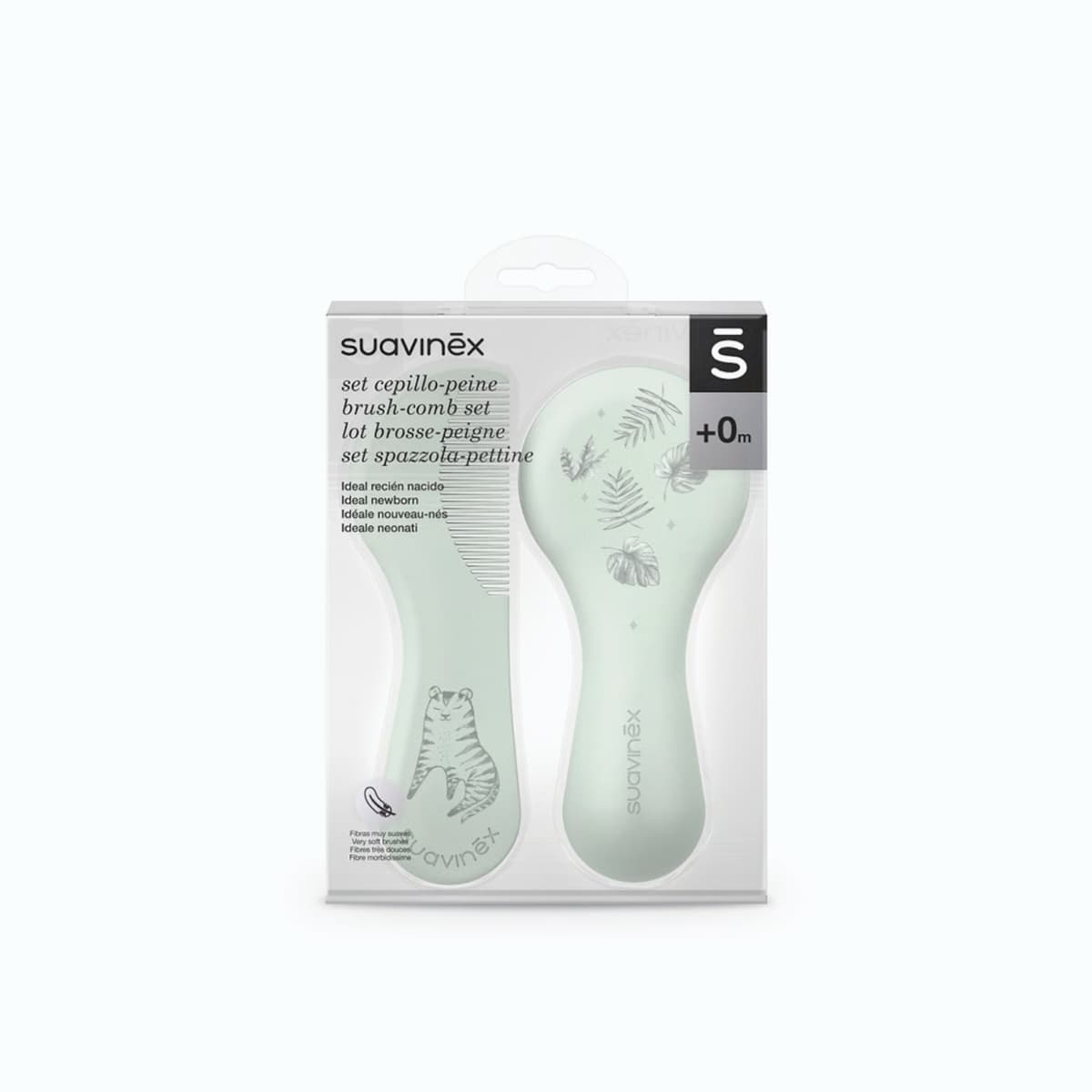 Suavinex, Brush & Comb Set From 0-6 Months Green - 1 Kit (Larawan 2 ng 2)