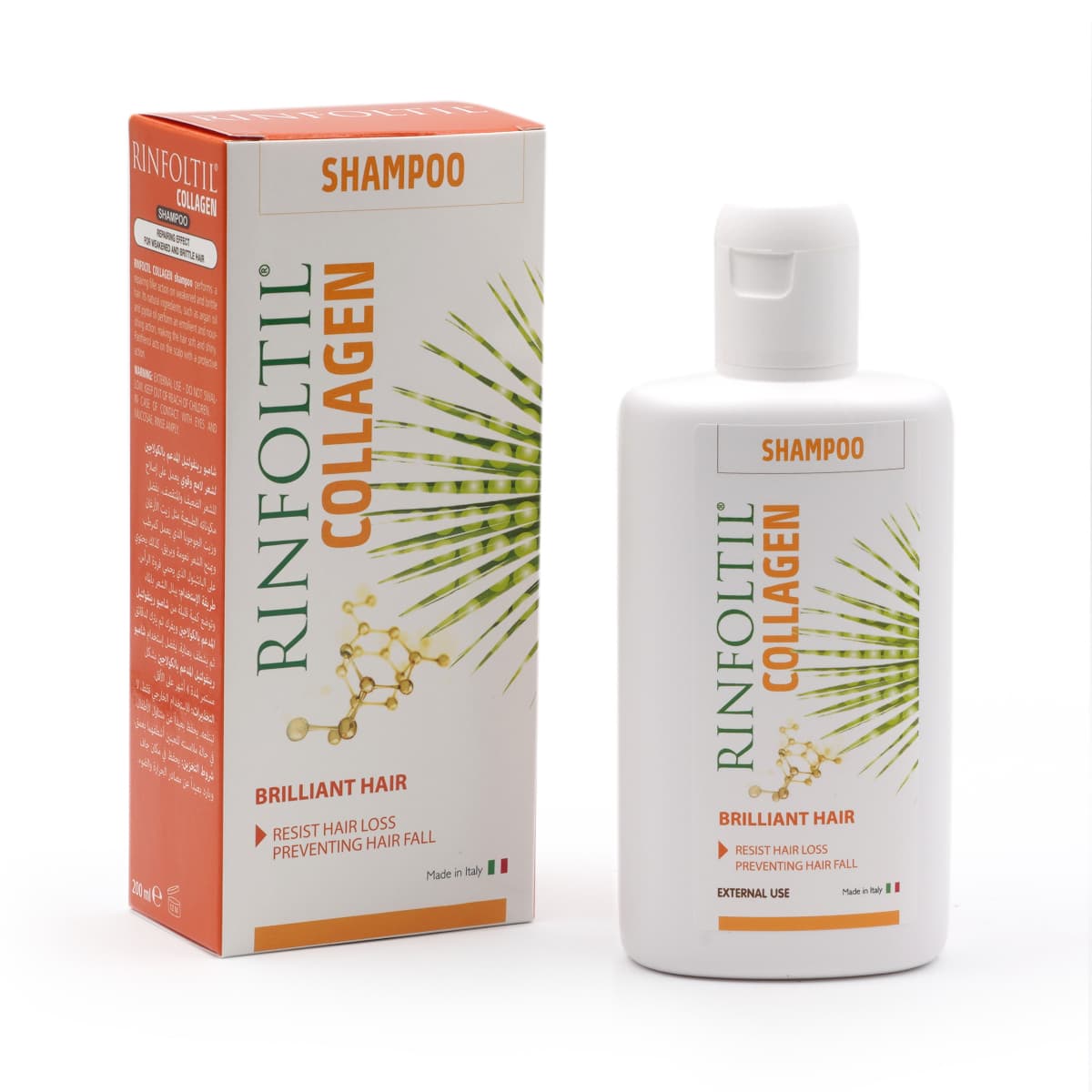 Rinfoltil, Shampoo, Collagen, Resist Hair Loss - 200 Ml (Image 1 of 1)
