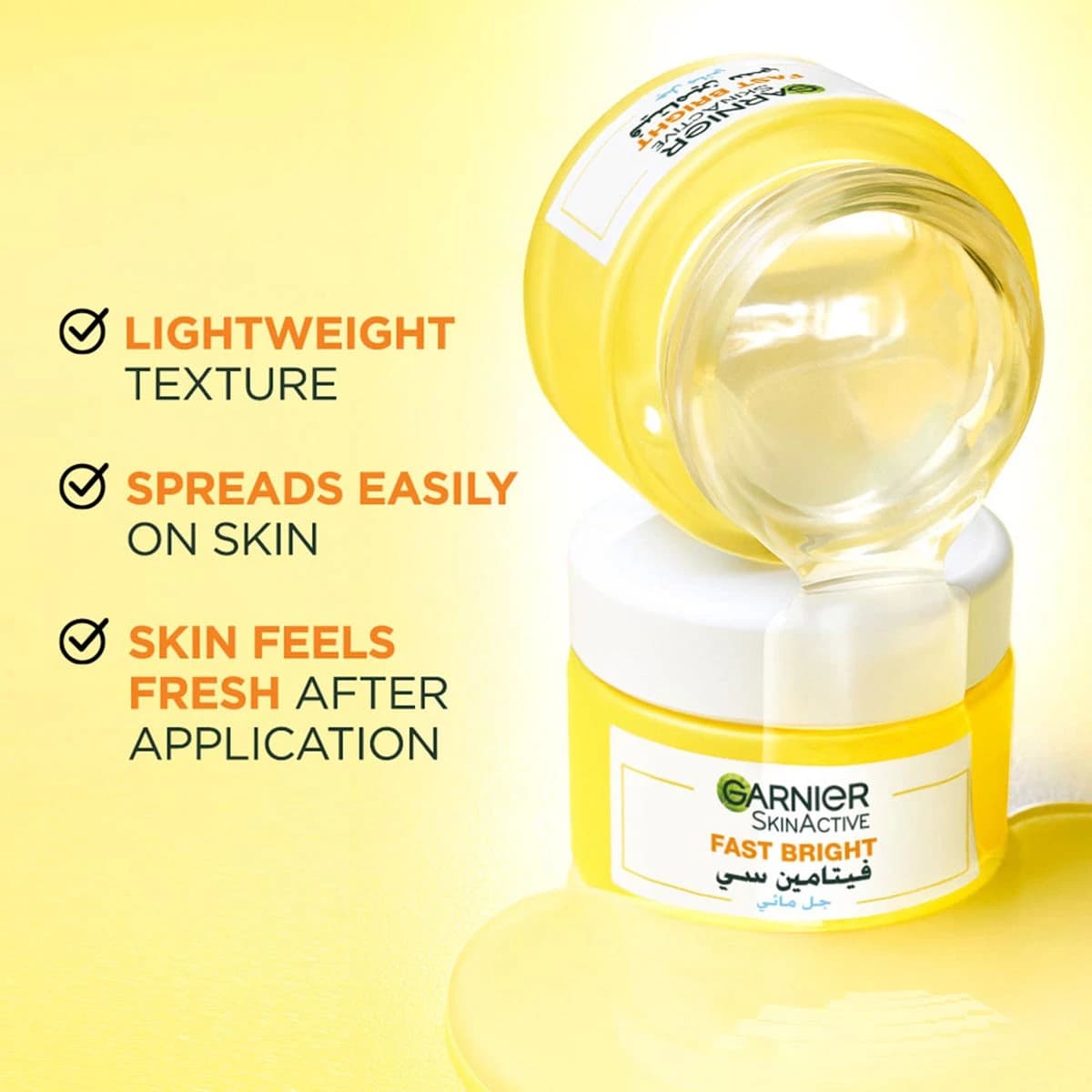 Garnier, Fast Bright, Vitamin C Water Gel - 50 Ml (Image 1 of 2)