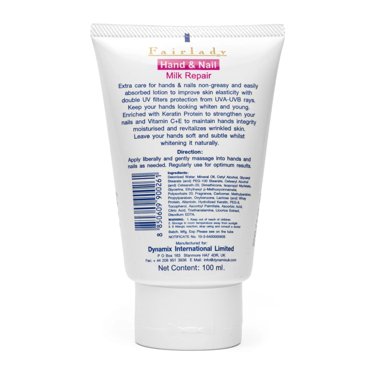 Fair Lady, Whitening Hand & Nails Cream, With Milk Protein - 100 Ml (Image 2 of 3)