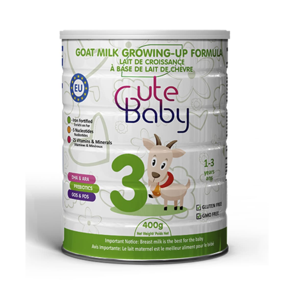 Cute na Sanggol, Gatas ng Kambing, Mula 1-3 Taon - 400 Gm (Larawan 1 ng 1)