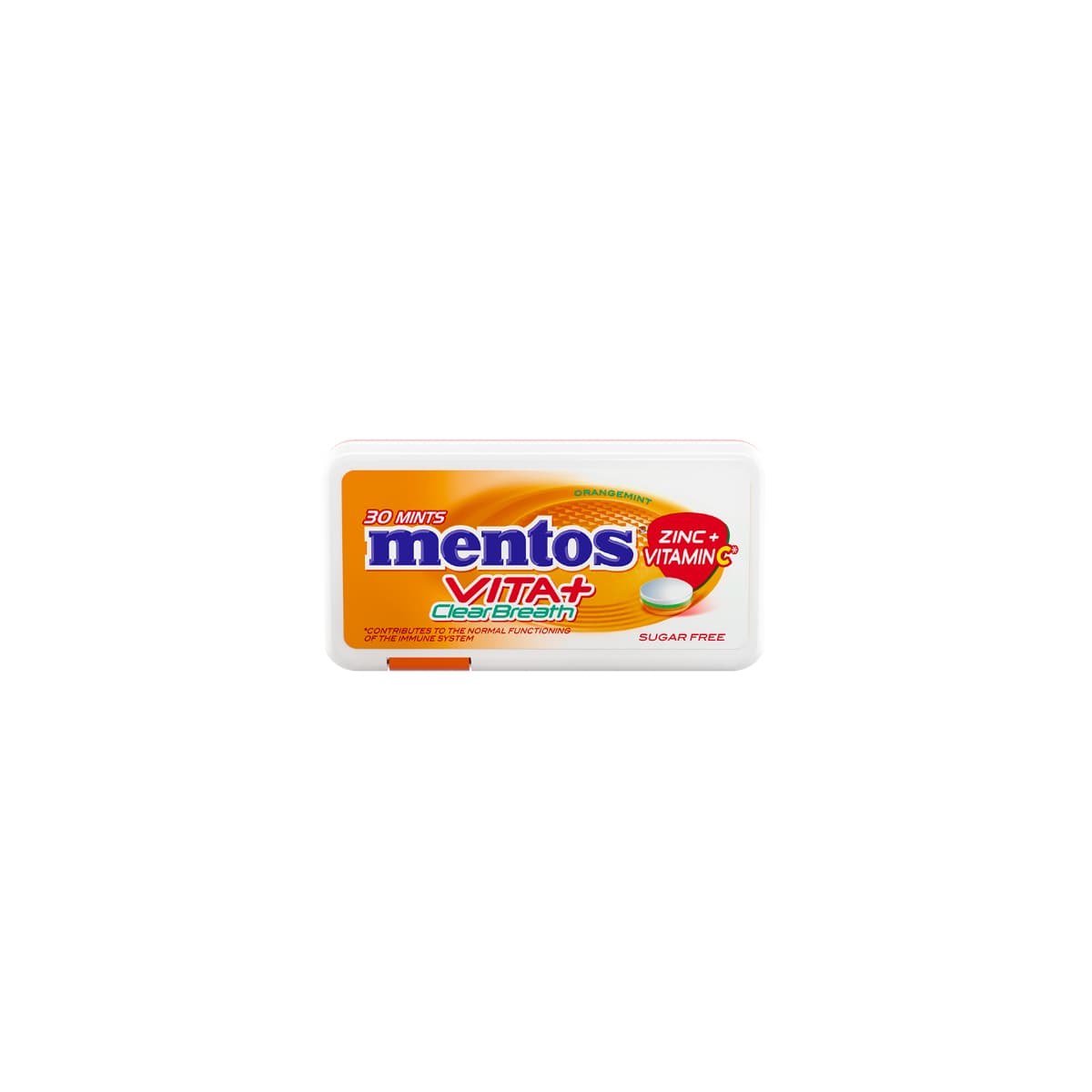 Mentos, Orange Mint Vitamin C & Zinc - 30 Pcs (Image 3 of 3)