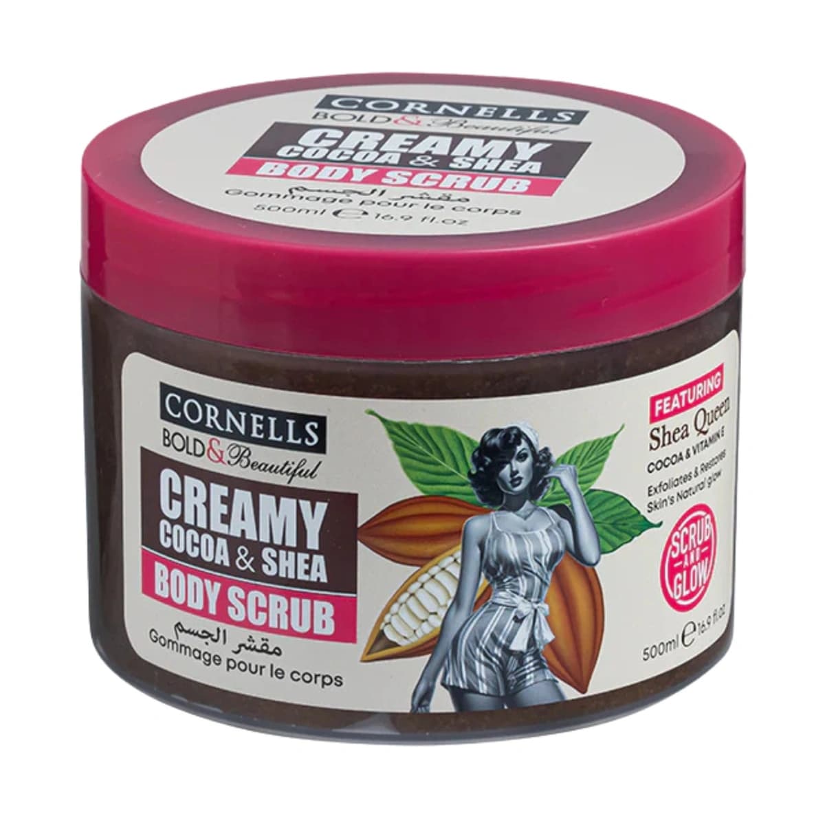 Cornells, Bold & Beautiful Body Scrub Shea & Cocoa - 500 Ml (Larawan 1 ng 1)