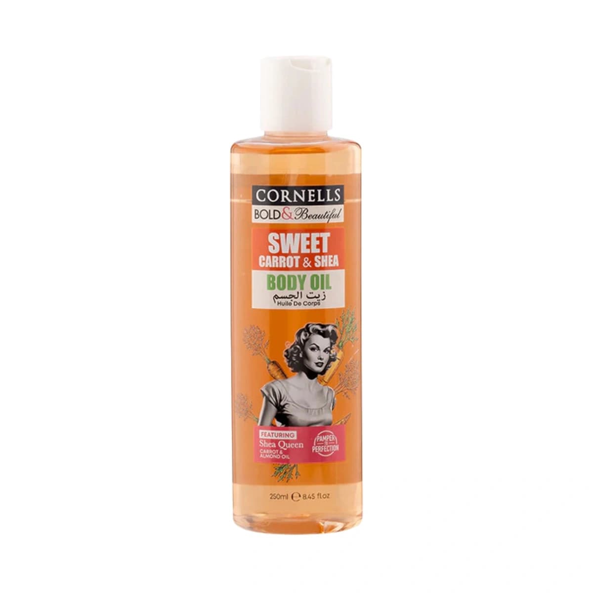 Cornells, Bold & Beautiful Body Oil Carrot & Shea - 250 Ml (Image 1 of 1)