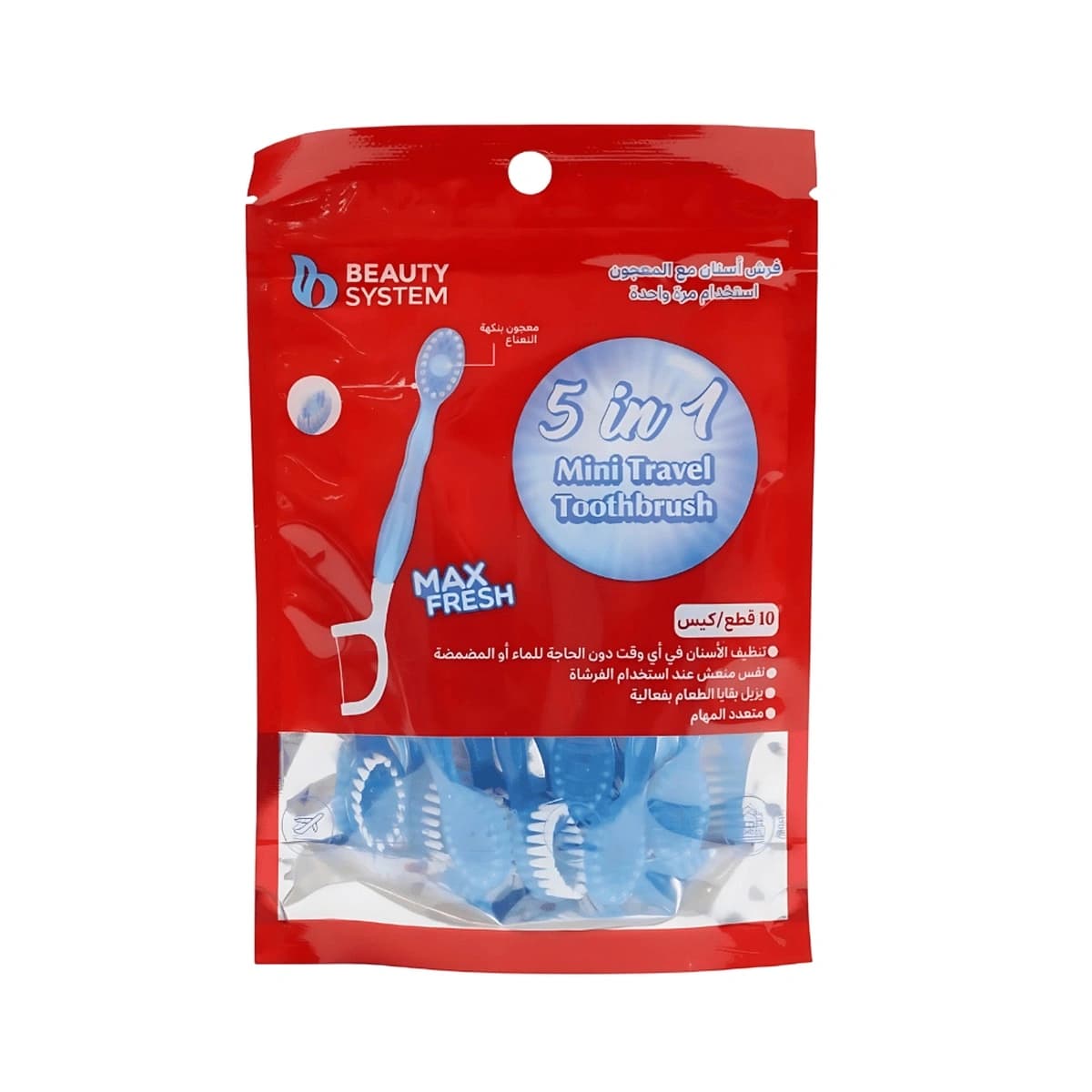 Beauty System, Toothbrush & Toothpaste With Floss - 10 Pcs (Larawan 2 ng 2)