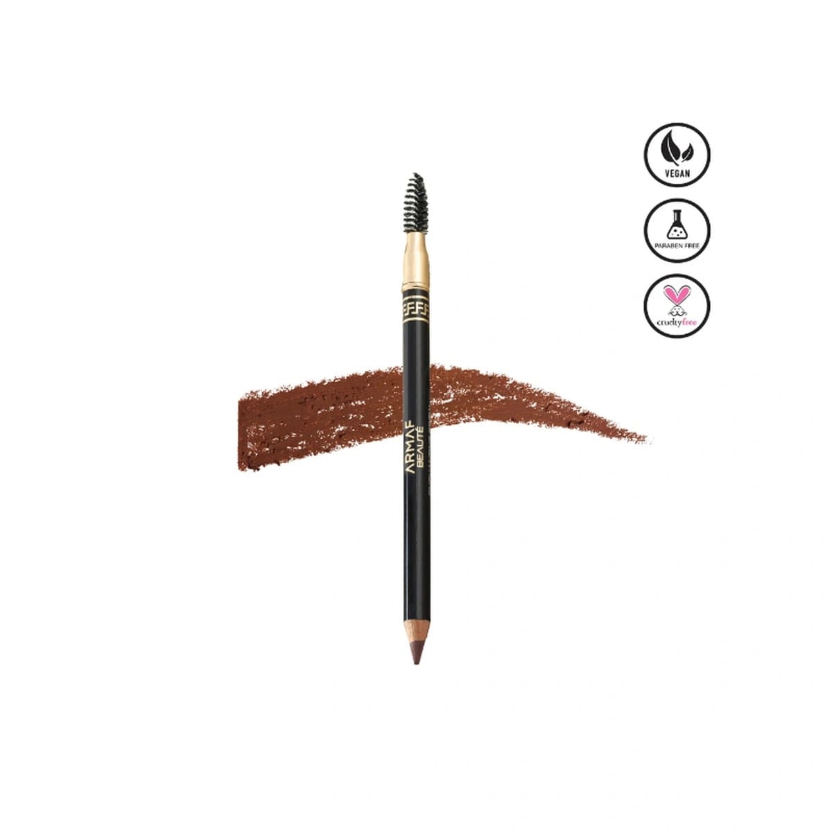 Armaf Beaute, Eyebrow Pencil, 02 Brown, Brush - 1.19 Gm (Larawan 1 ng 1)