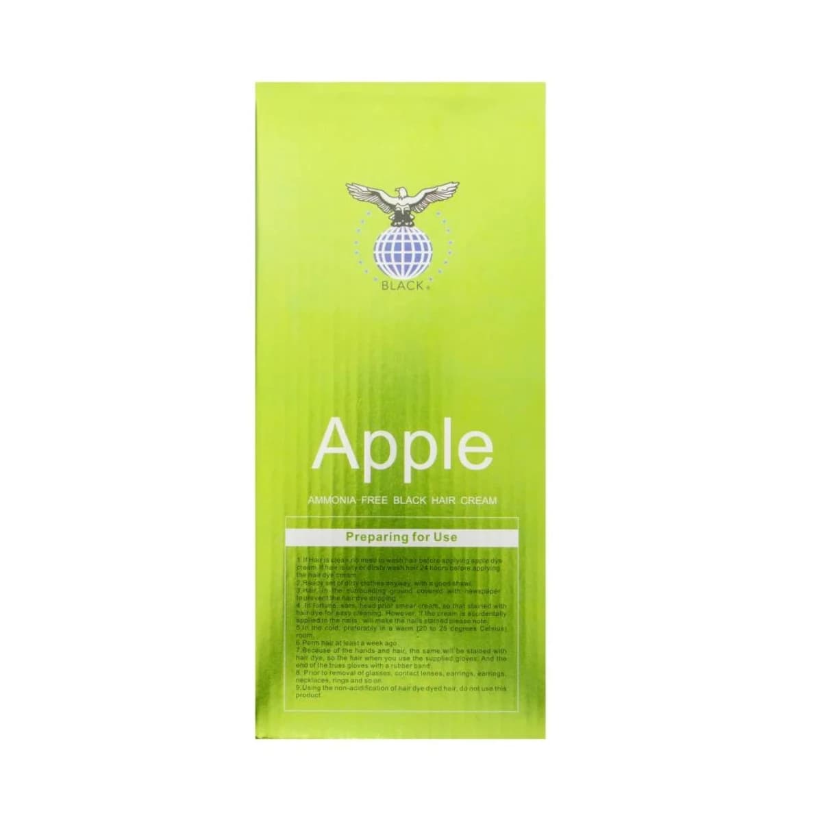 Apple, Pro Black Color Hair Cream, Ammonia Free - 1 Pack (Larawan 1 ng 2)