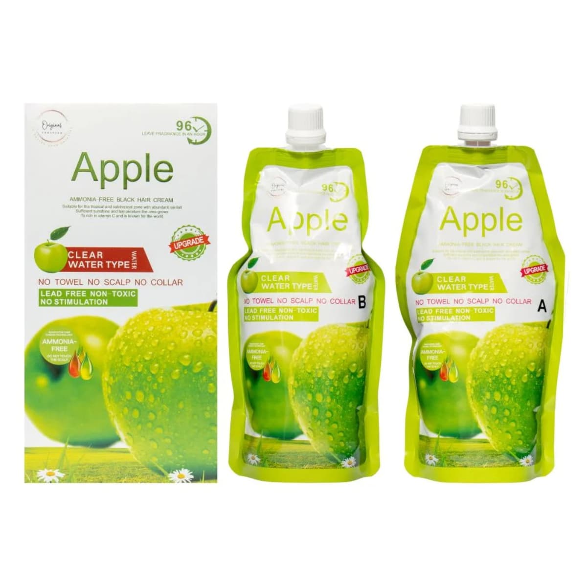 Apple, Pro Black Color Hair Cream, Ammonia Free - 1 Pack (Larawan 2 ng 2)