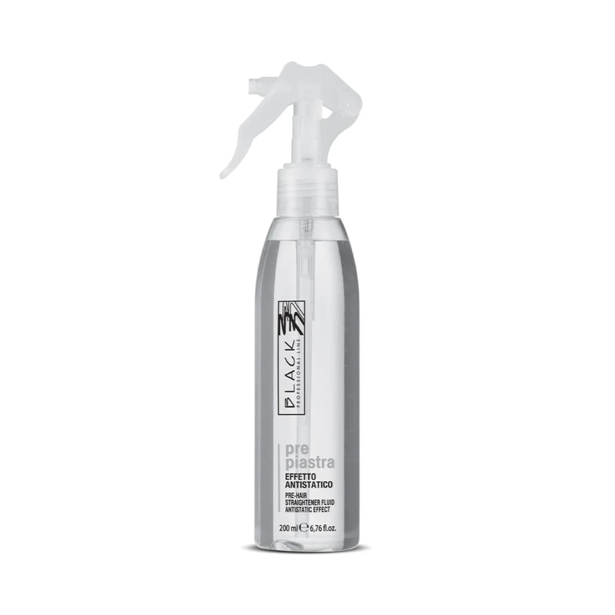 Black, Spray Pre Hair Straightener Fluid, Antistatic - 200 Ml (Image 1 of 1)