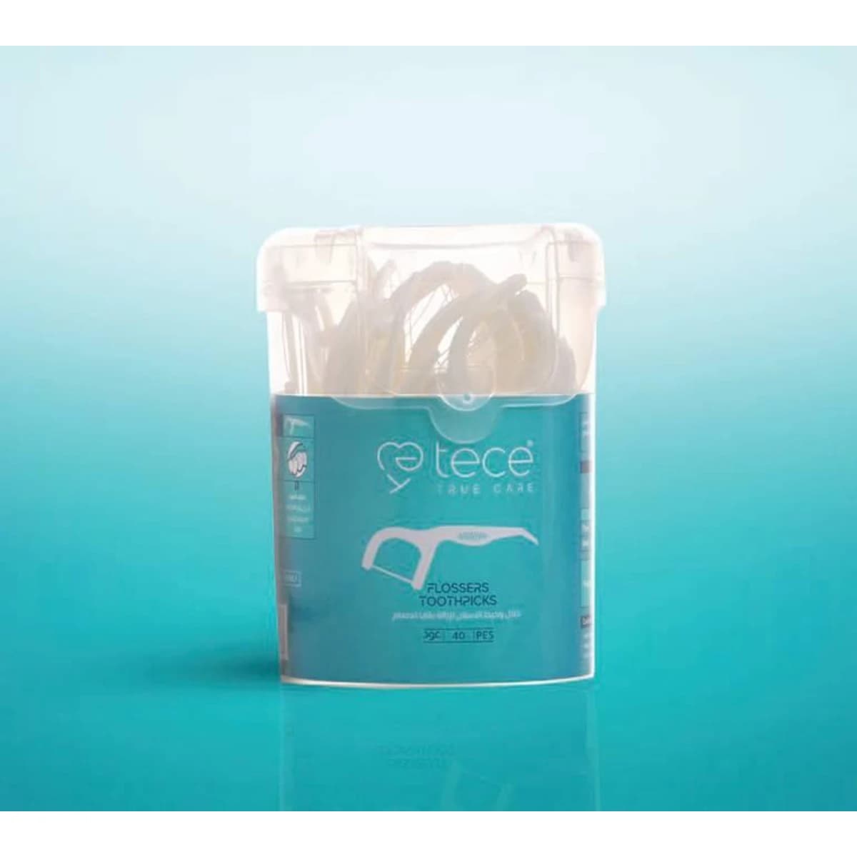 Tece, Flossers Toothpicks, Plastic, 2801 - 40 Pcs (Larawan 1 ng 2)