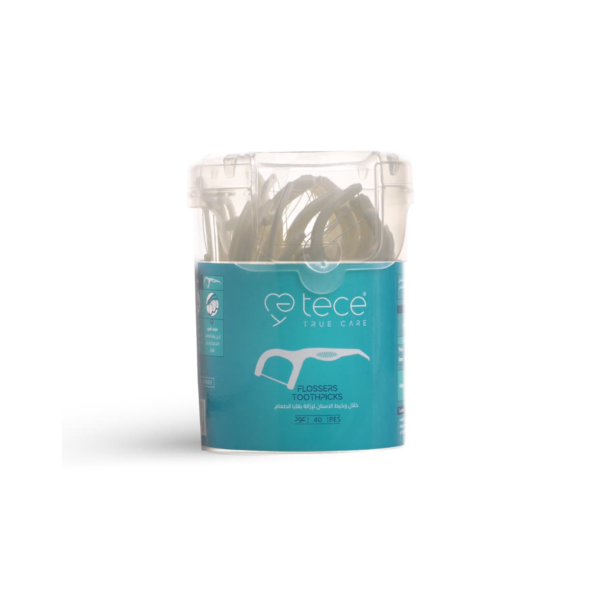 Tece, Flossers Toothpicks, Plastic, 2801 - 40 Pcs (Larawan 2 ng 2)
