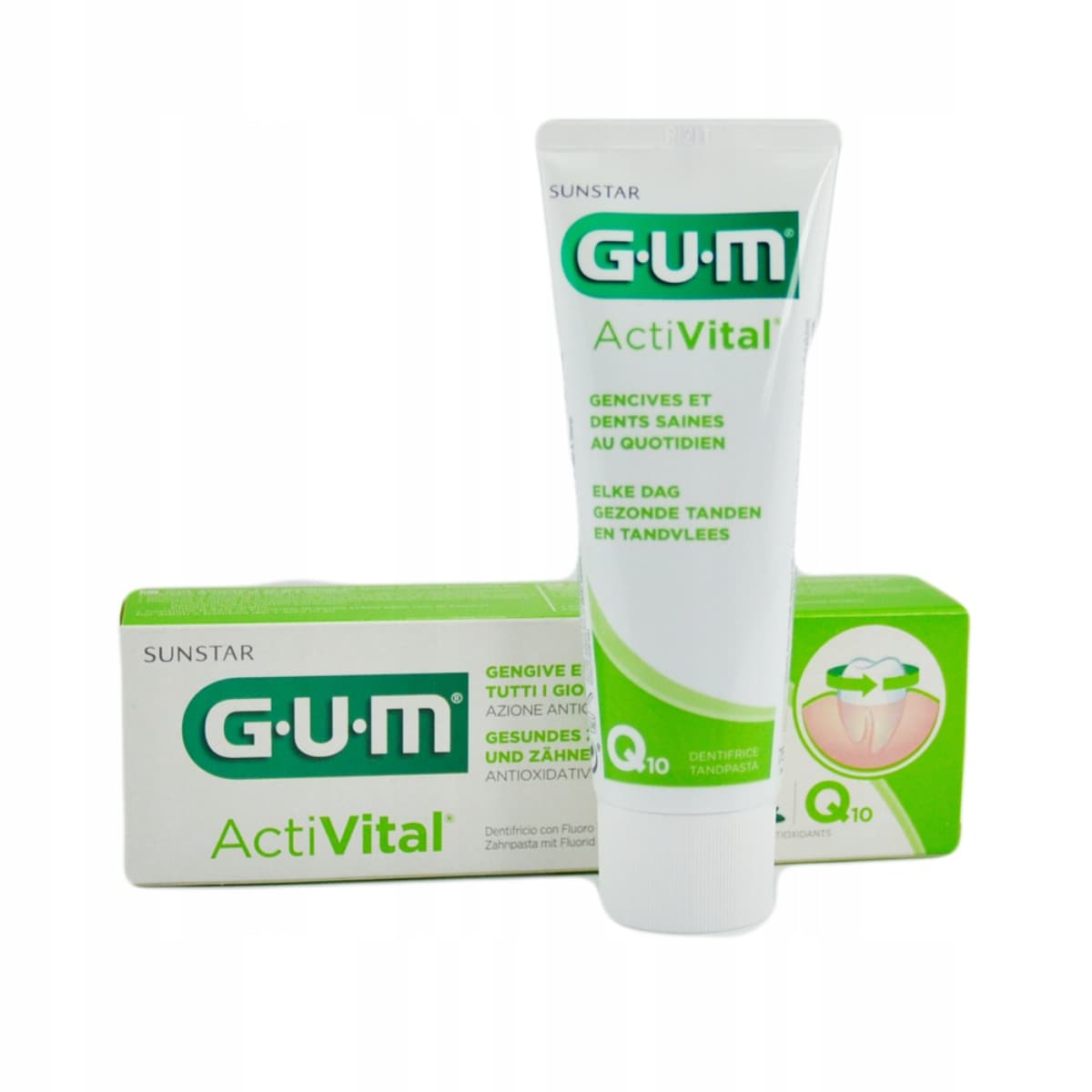 Gum, Activital Toothpaste, Q10 Anti Oxidation - 75 Ml (Larawan 2 ng 2)