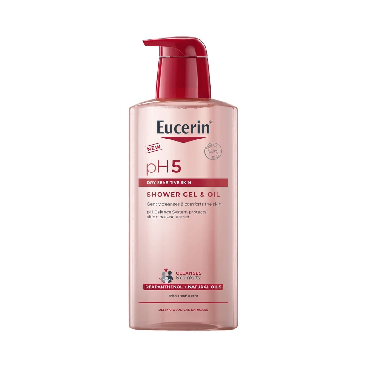 Eucerin, Shower Gel & Oil, Ph5 For Dry Sensitive Skin - 400 Ml (Larawan 2 ng 2)