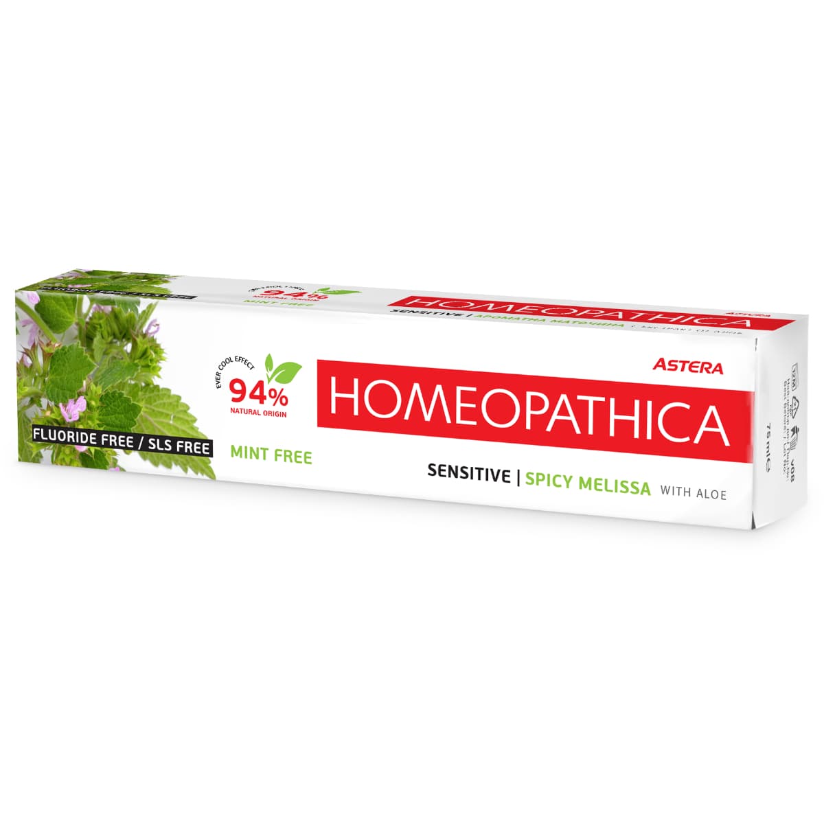 Astera, Toothpaste Homeopathica, For Sensitive Teeth - 75 Ml (Larawan 2 ng 2)