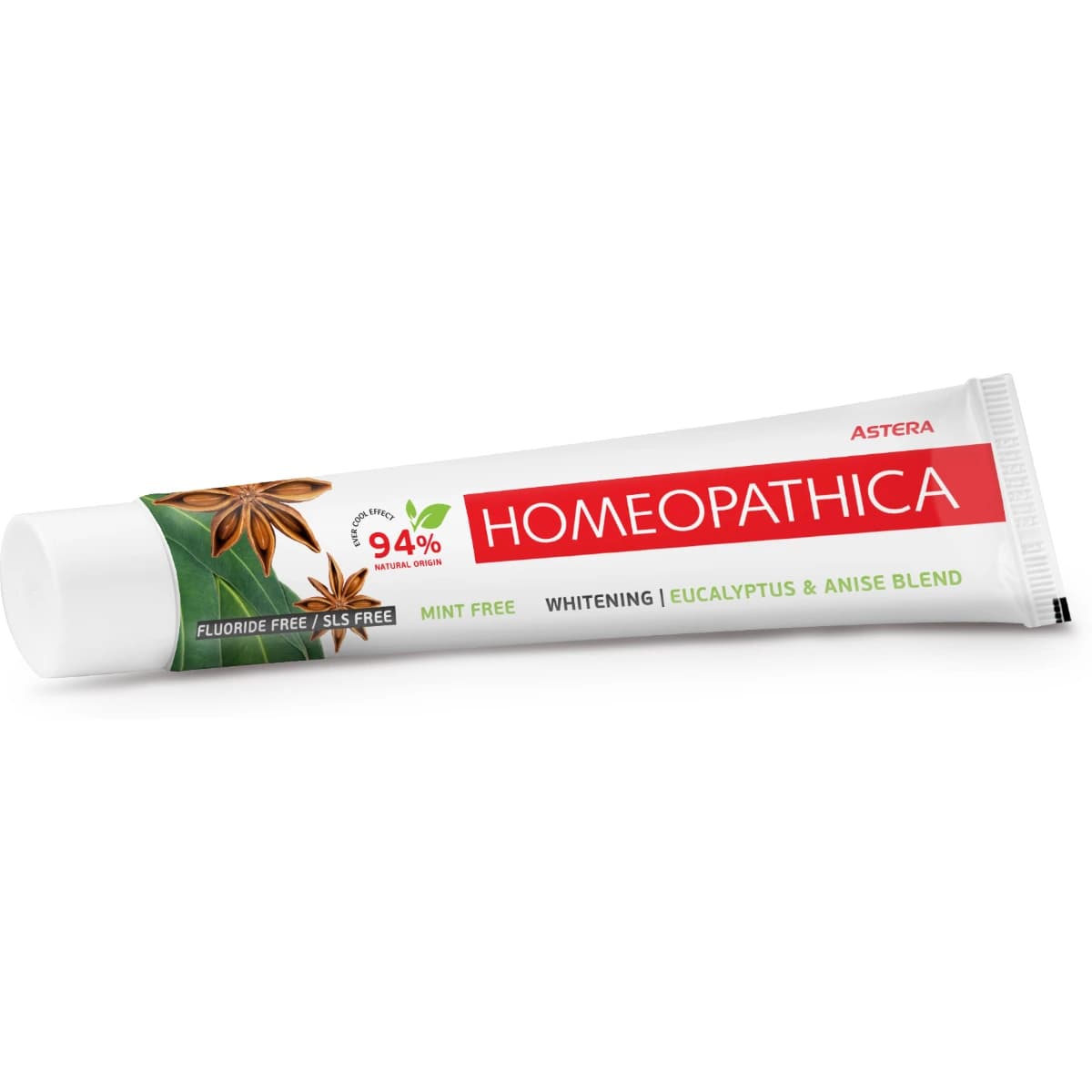 Astera, Toothpaste Homeopathica, Eucalyptus Whitening - 75 Ml (Larawan 1 ng 2)