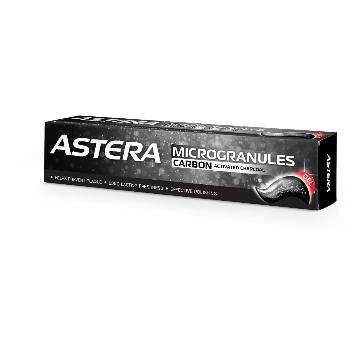 Astera, Toothpaste, Microgranules Carbon & Charcoal - 75 Ml (Larawan 2 ng 2)