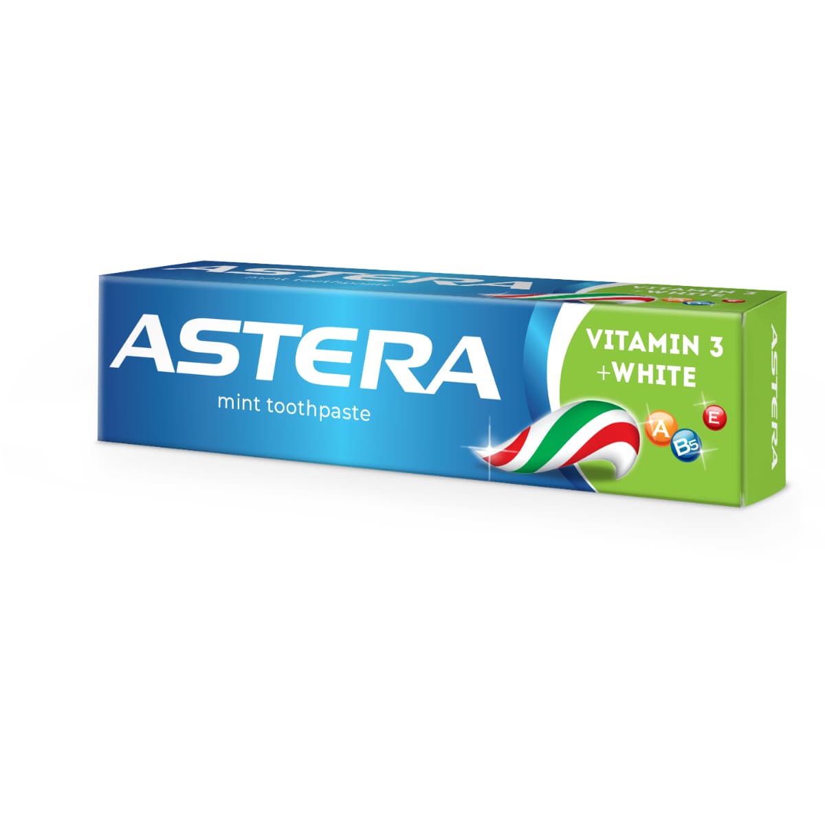 Astera, Toothpaste, Vitamin 3, White - 110 Gm (Larawan 2 ng 2)