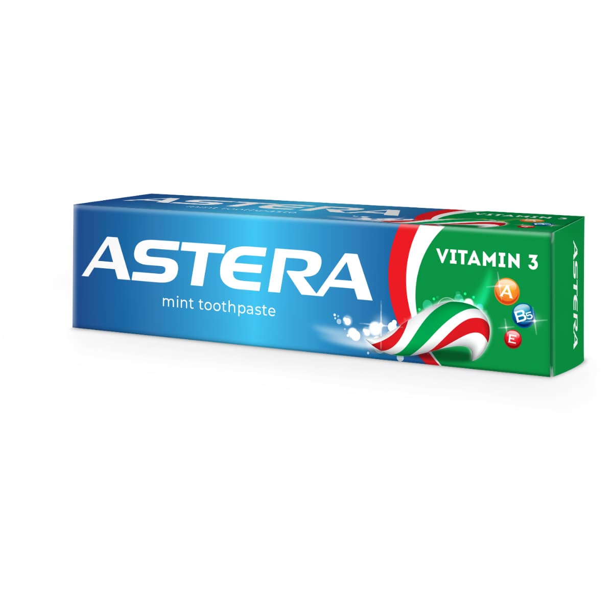 Astera, Toothpaste, With Vitamine 3, A & B5 & E - 110 Gm (Larawan 2 ng 2)
