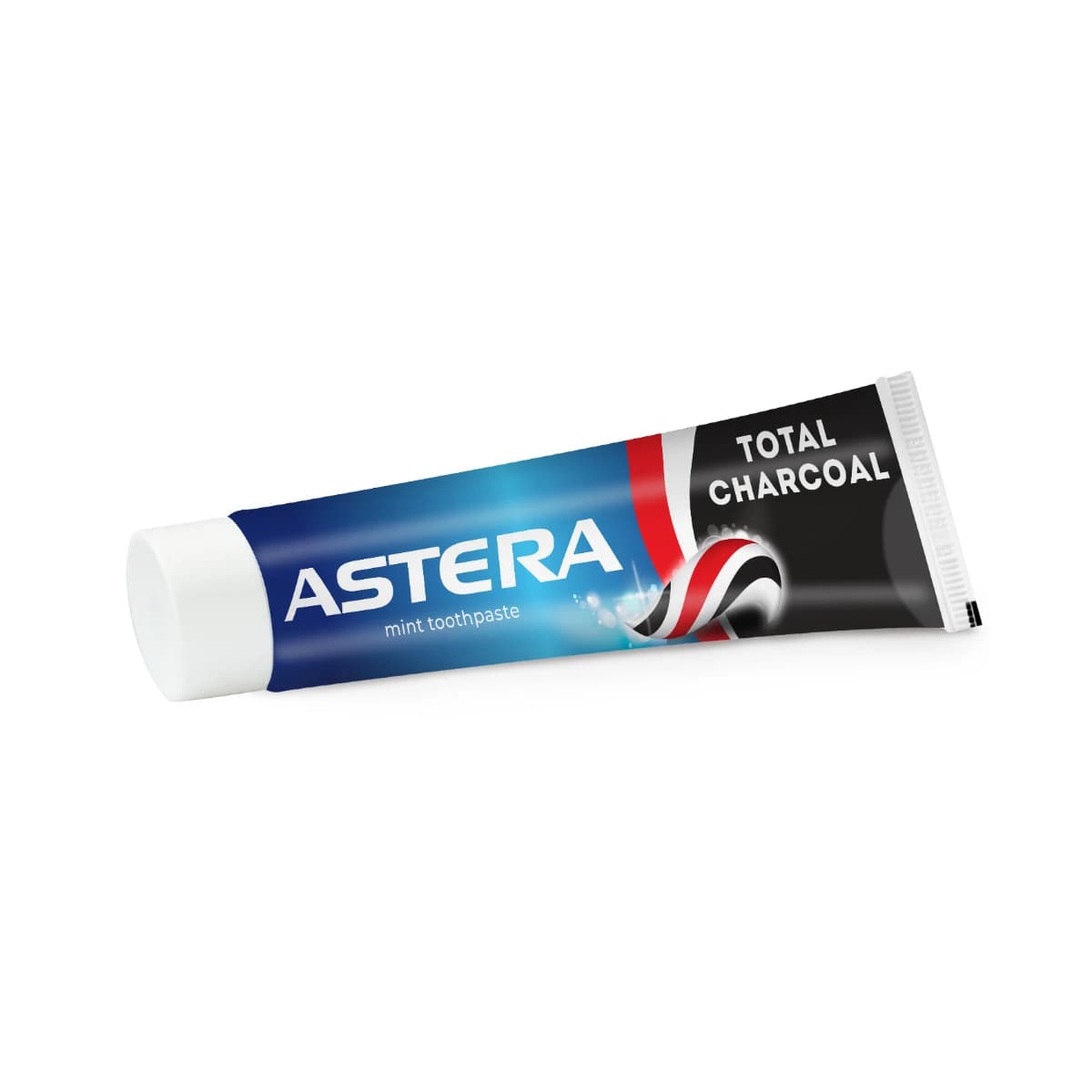 Astera, Toothpaste, Mint, With Total Charcoal - 110 Gm (Larawan 1 ng 2)