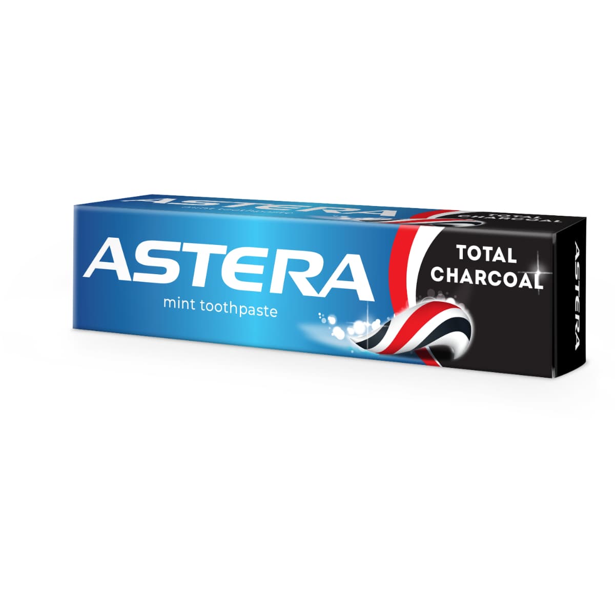 Astera, Toothpaste, Mint, With Total Charcoal - 110 Gm (Larawan 2 ng 2)