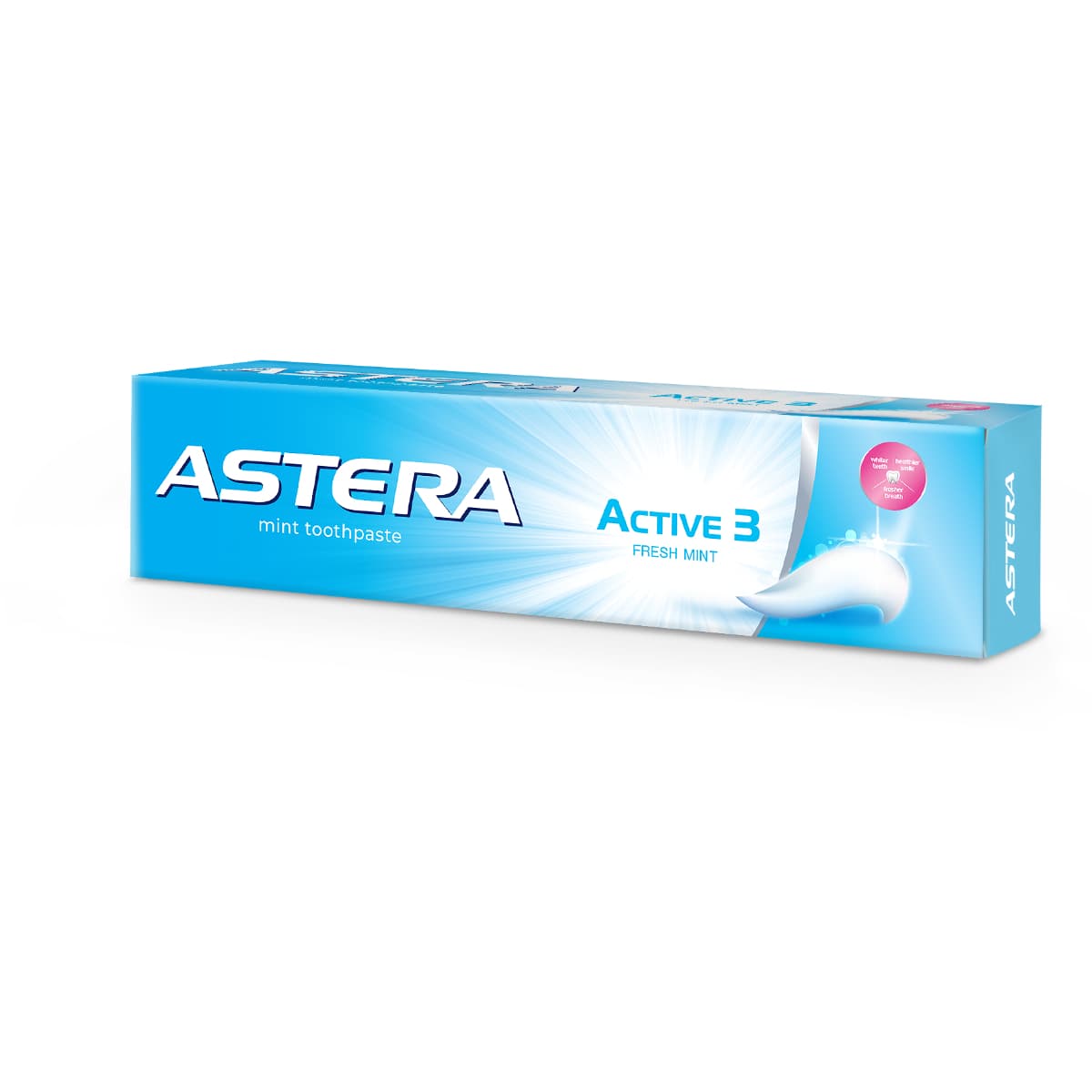 Astera, Toothpaste, Active 3, Fresh Mint - 50 Ml (Larawan 2 ng 2)