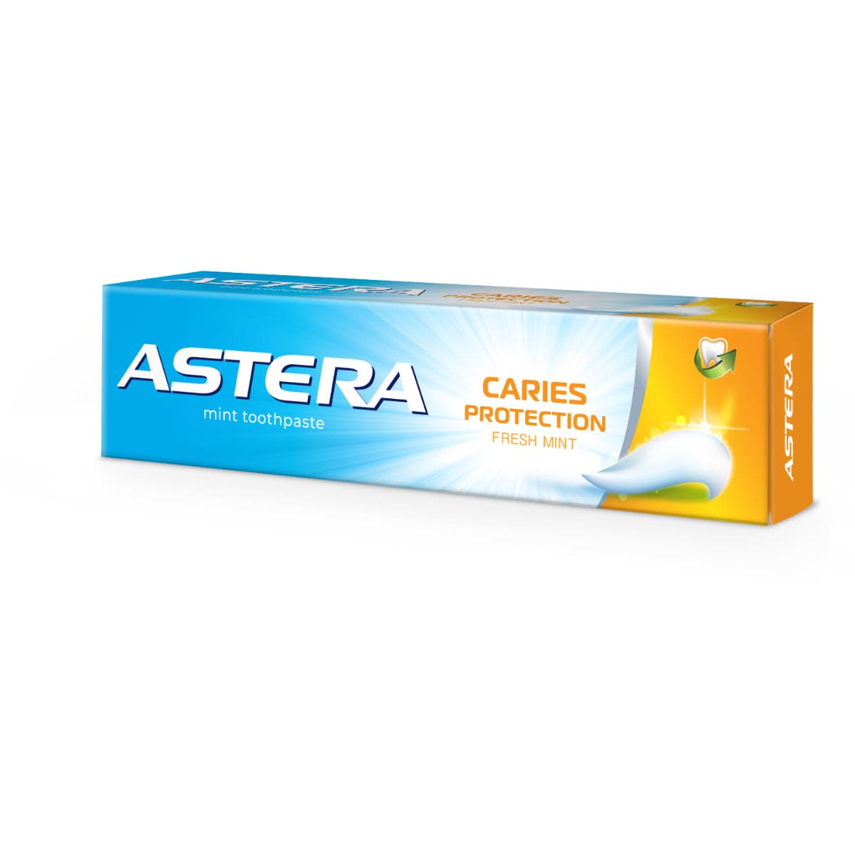 Astera, Toothpaste, Caries Protection, Fresh Mint - 110 Gm (Larawan 2 ng 2)