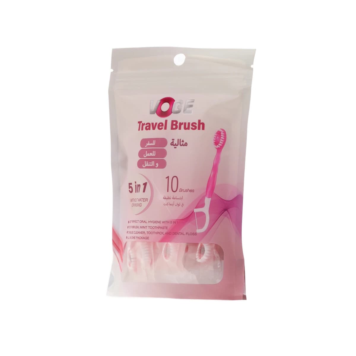 Voge, Travel Toothbrush, Single-Use - 10 Pcs (Larawan 1 ng 2)