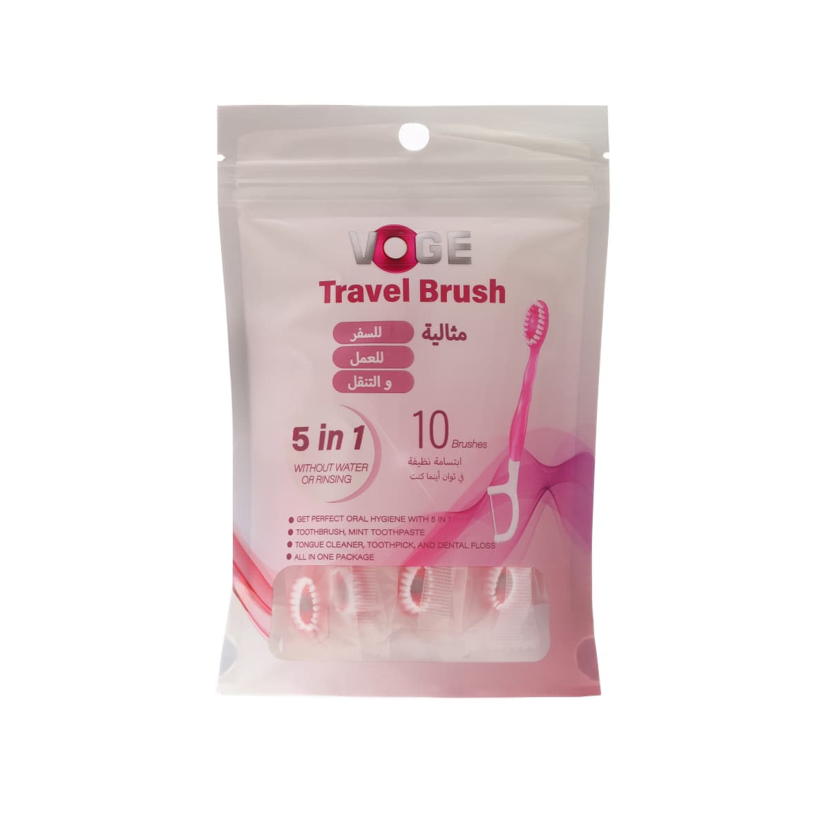 Voge, Travel Toothbrush, Single-Use - 10 Pcs (Larawan 2 ng 2)
