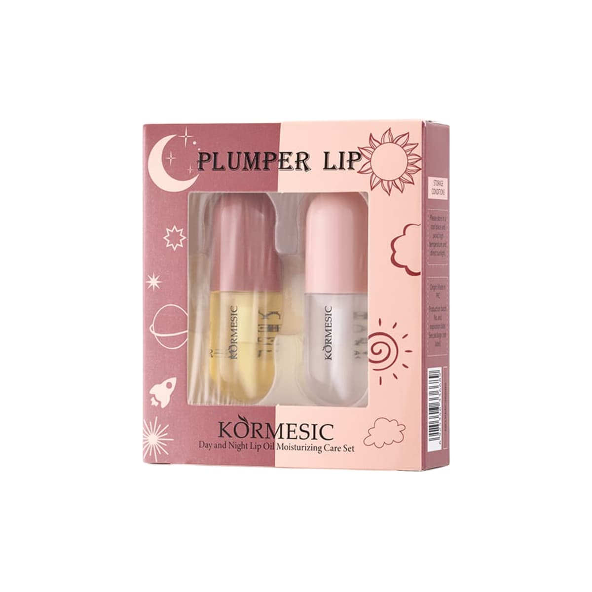 Kormesic, Day & Night Lip Oil Moisturizing Set - 1 Pack (Larawan 1 ng 1)