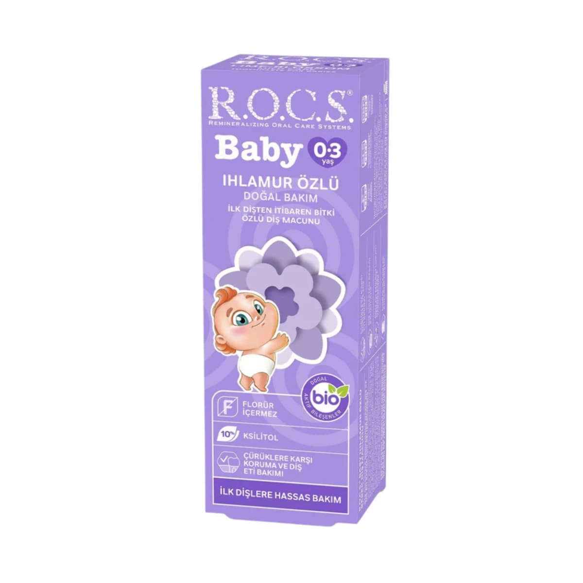 ‏R.O.C.S, Toothpaste Baby Lima Blossom, 0-3 Year - 45 Gm (Larawan 1 ng 2)