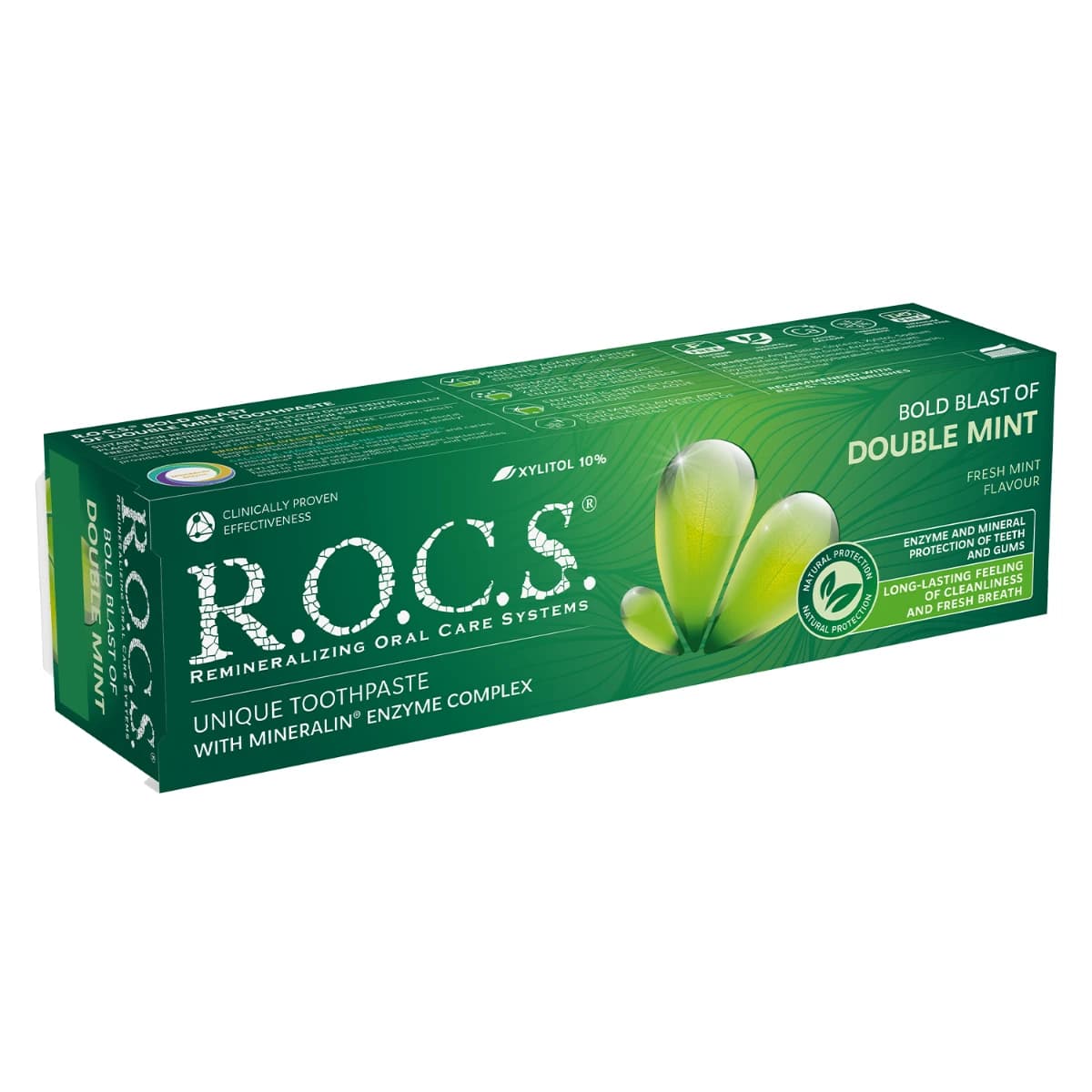 R.O.C.S, Toothpaste With Double Mint - 74 Gm (Larawan 1 ng 2)