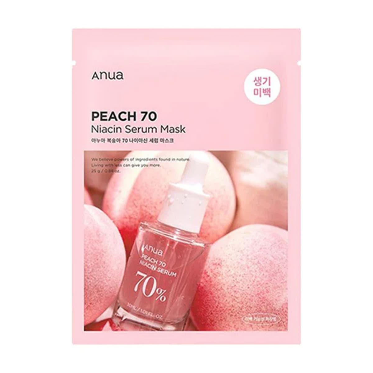Anua, Peach 70, Niacin Serum Mask - 25 Gm (Larawan 1 ng 1)