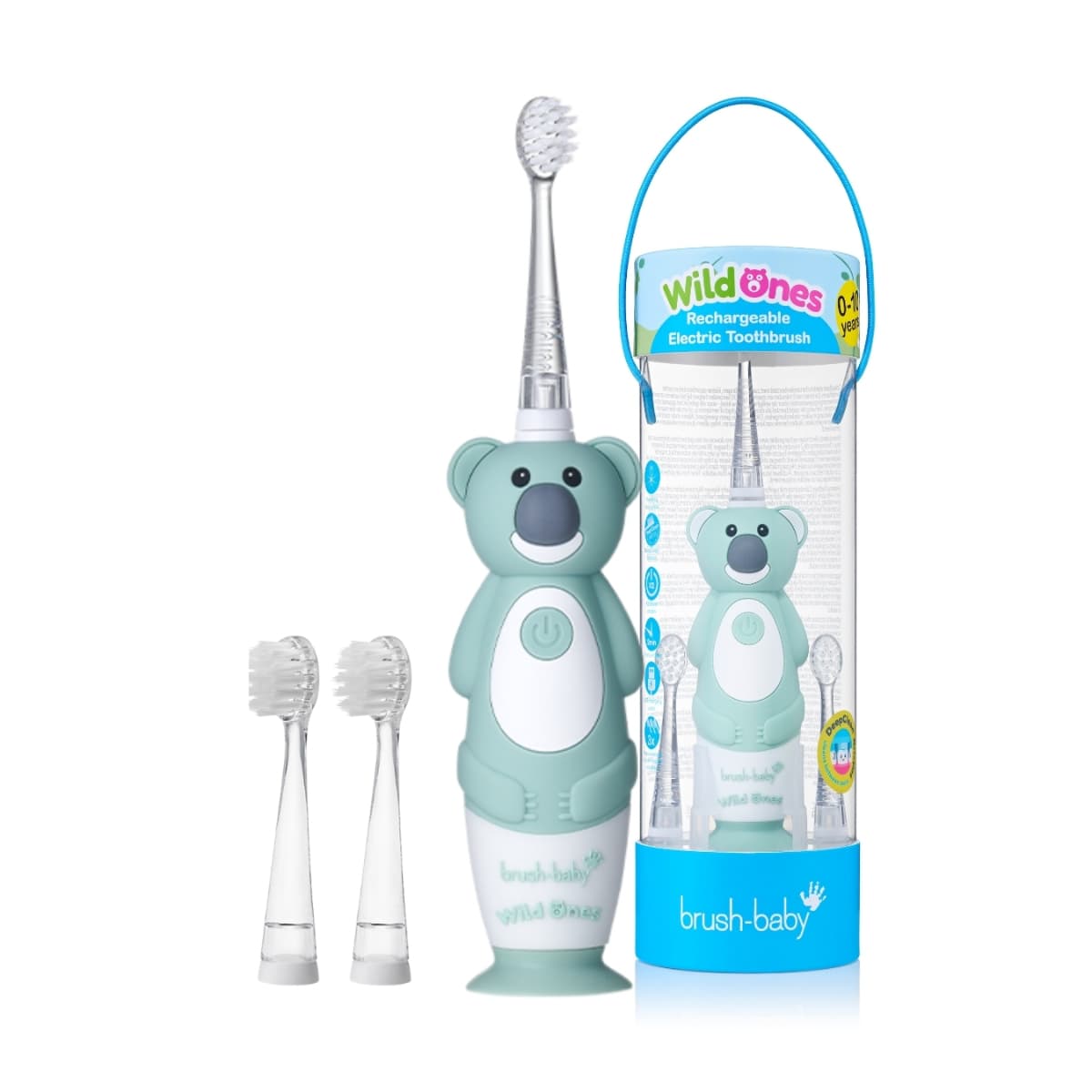 Brush-Baby, Wild Ones, Rechargeable Electric Toothbrush, Koala, 0-10 Years - 1 Pc (Larawan 3 ng 3)