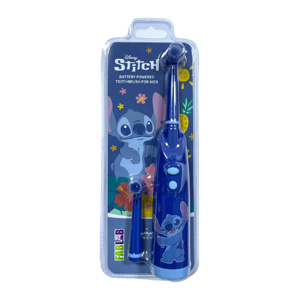 Fablab, Toothbrush, Battery Powered, Kids, Stitch, +1 Head - 1 Kit (Larawan 1 ng 1)